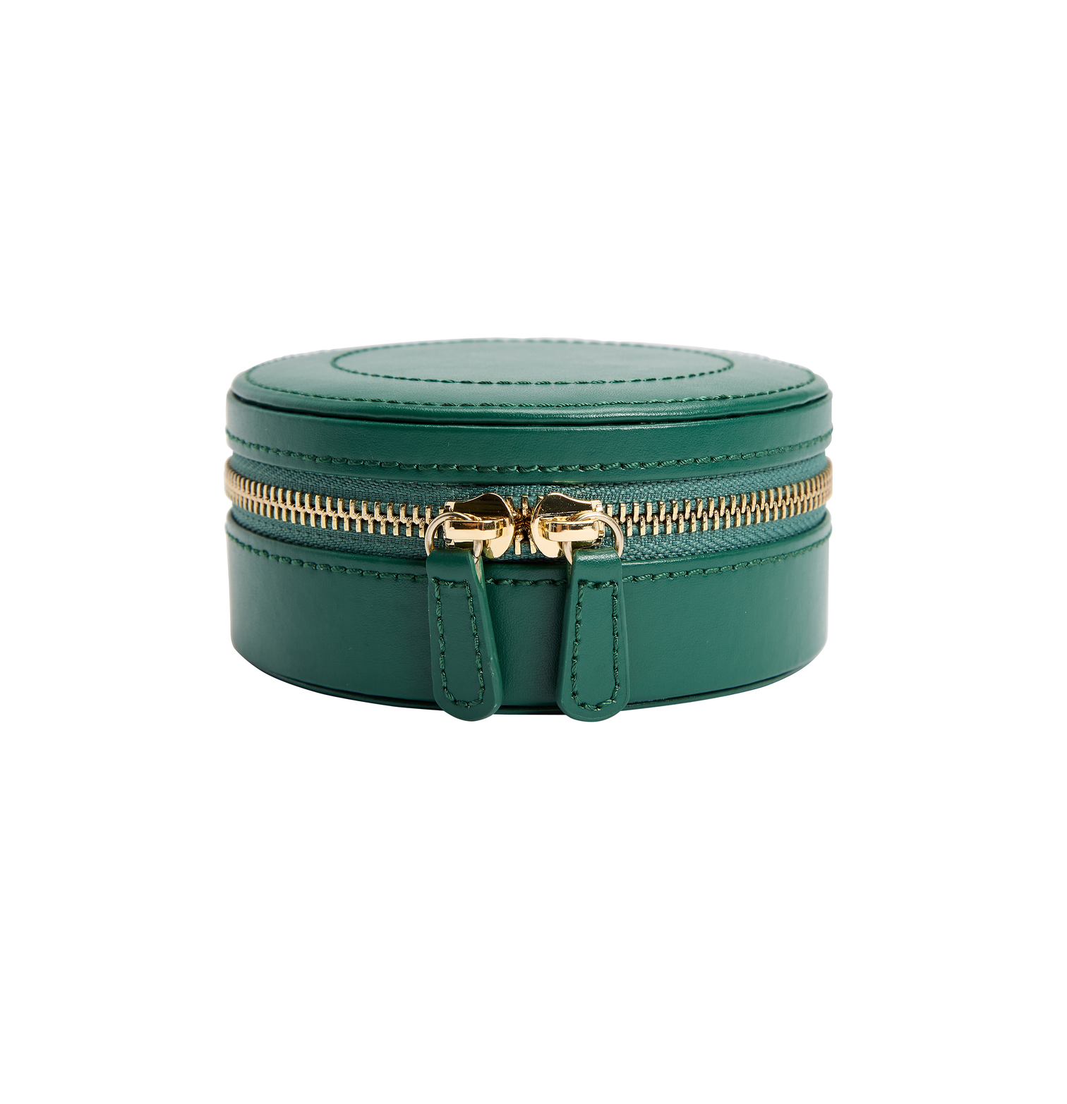 WOLF Sophia Round Zip Case in Forest Green